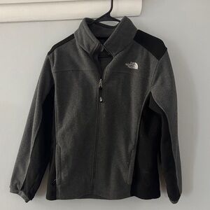 The North Face Kids Charcoal and Black Fleece Jacket